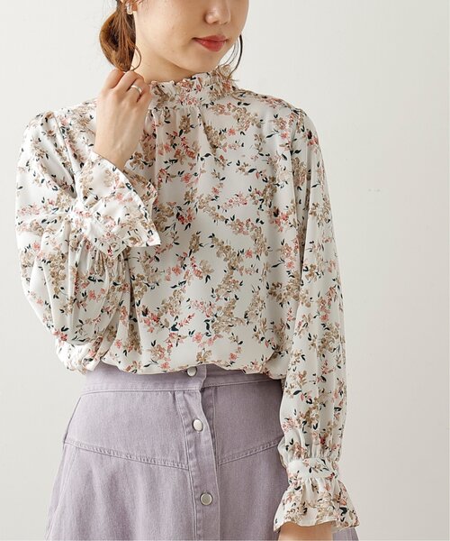シャツ ブラウス ｋｓｔ 花柄スタンドフリルブラウス Zozotown 通販 Paypayモール