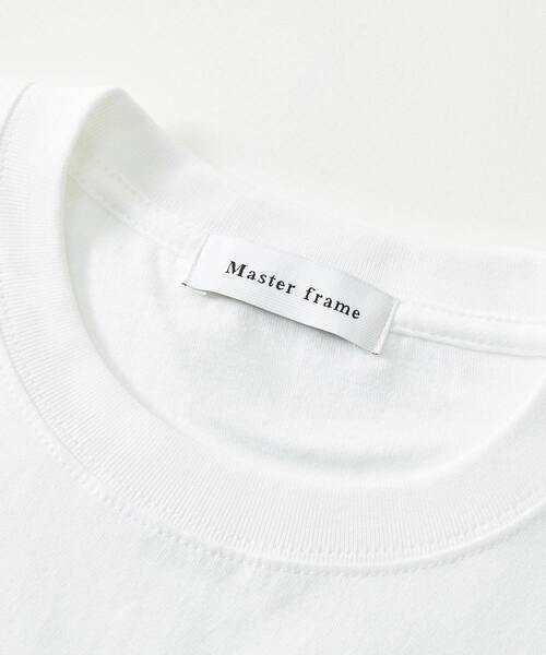 【MASTER FRAME】 ツートンキャラメルタル型クルーネックTシャツ MASTER FRAME】 ツートンキャラメルタル型クルーネックTシャツ