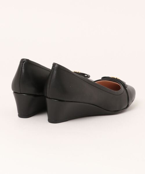 コールハーン　マルタ　ウェッジ　40mm ブラックレザー　パンプス コール ハーン COLE HAAN マルタ ウェッジ 40mm womens