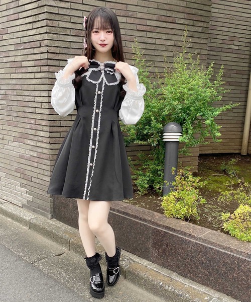 ROJITA（ロジータ） ワンピース リボンブローチワンピース : ZOZOTOWN