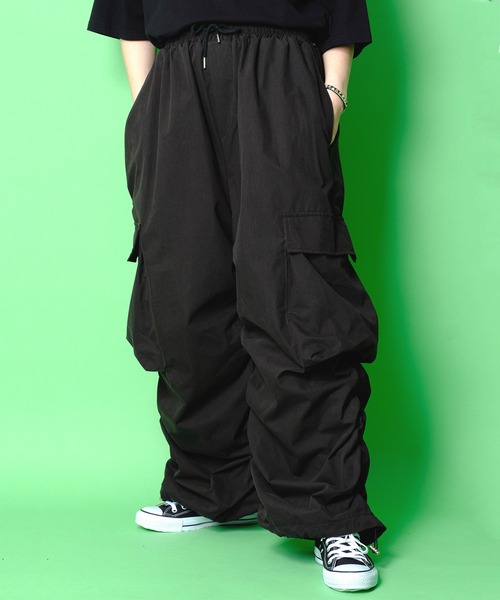 カーゴパンツ a.p.o.v. シャーリングカーゴパンツ メンズ レディース