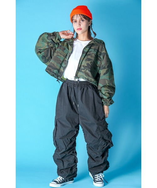 カーゴパンツ a.p.o.v. シャーリングカーゴパンツ メンズ レディース