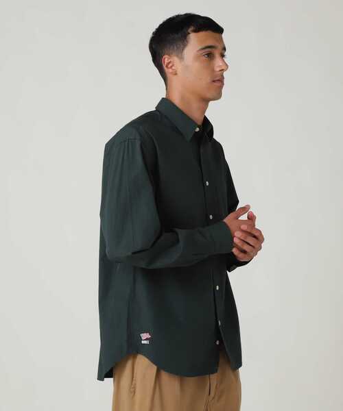 【美品】P.D.W AVIREX ベンチレーション システムシャツ ブラック 黒 AVIREX（アヴィレックス） シャツ BASIC BROAD L/S SHIRT / ベーシック