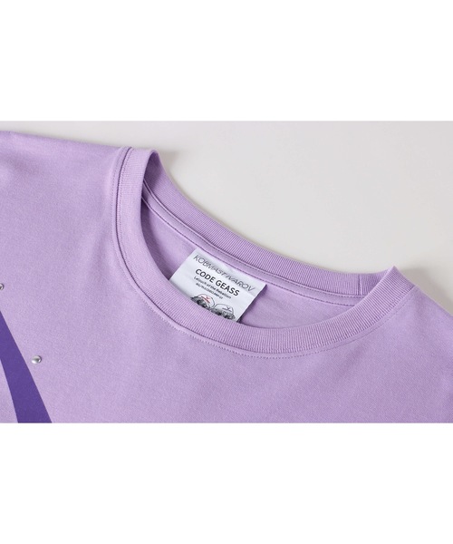 tシャツ 「KOBMAST IVAROV 」Tシャツ - ギアスマーク (パープル) レディース メンズ KOBMAST IVAROV tシャツ 「KOBMAST 」Tシャツ - ギアスマーク