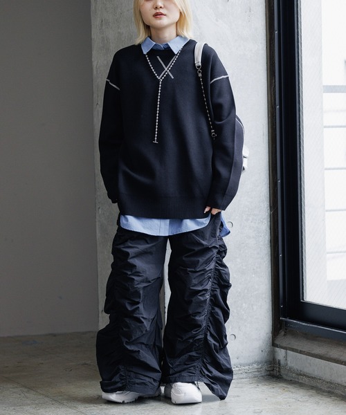 PAGEBOY ニット ルーズスウェットニット/WEB限定カラーあり