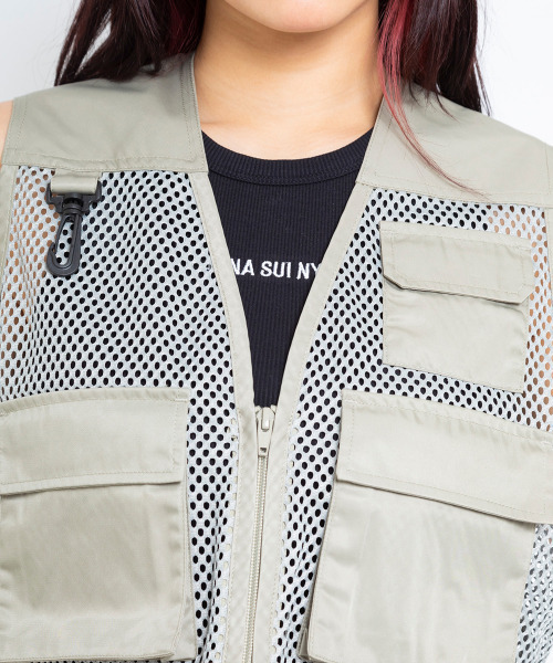 ベスト ジレ ANNA SUI NYC ショート フィッシングベスト 「SP