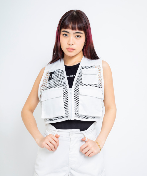 ベスト ジレ ANNA SUI NYC ショートフィッシングベスト レディース ベスト ジレ ANNA SUI NYC ショート フィッシングベスト 「SP