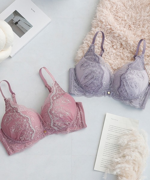 シームレスブラ ナイトブラ ノンワイヤー パープル 2L XL くすみピンク シームレスブラ ナイトブラ ノンワイヤーブラ 2L XL パープル ピンク