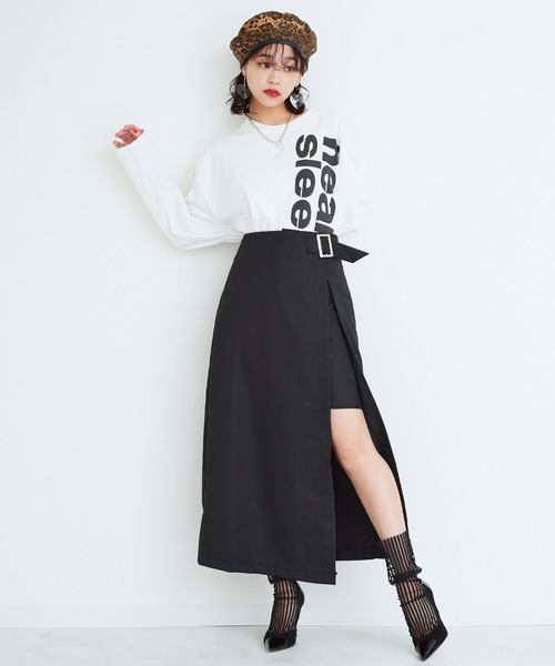 tシャツ 「Narcissus」ロゴロングTシャツ レディース Narcissus tシャツ 「Narcissus」ロゴロングTシャツ レディース