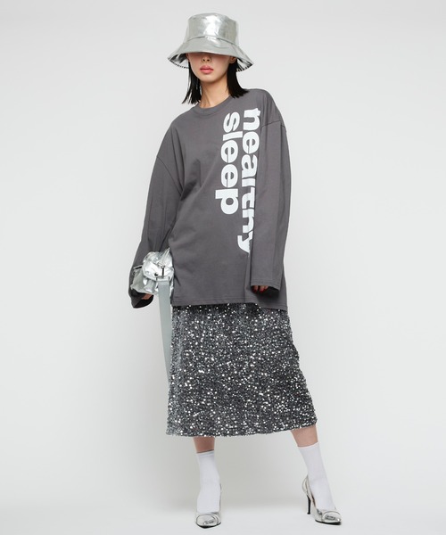 tシャツ 「Narcissus」ロゴロングTシャツ レディース Narcissus tシャツ 「Narcissus」ロゴロングTシャツ レディース