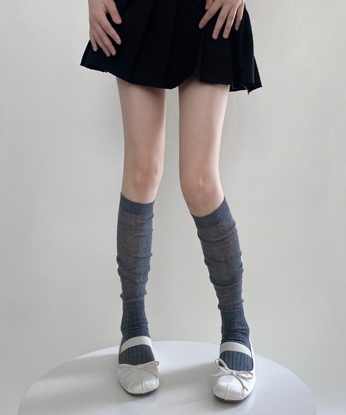 ARCHIVER 靴下 「Bz」シアーニーハイソックス/ルーズ 2WAY（MA