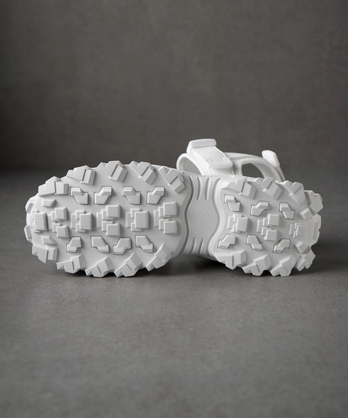【CLEL】ハイソール 合皮 スニーカーサンダル/ブラックM セール】【CLEL】High-sole Sneaker Sandals/ハイソール 合皮