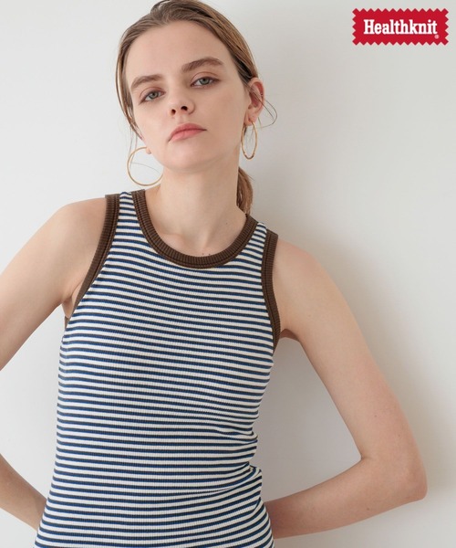 Healthknit タンクトップ ノースリーブ 「Healthknit × bijorie