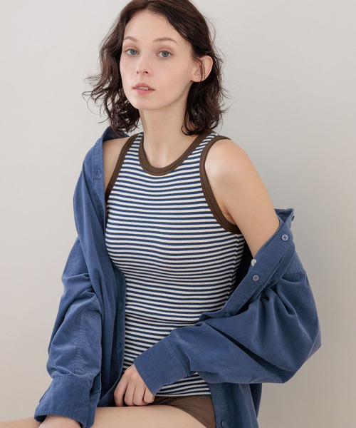 Healthknit タンクトップ ノースリーブ 「Healthknit × bijorie