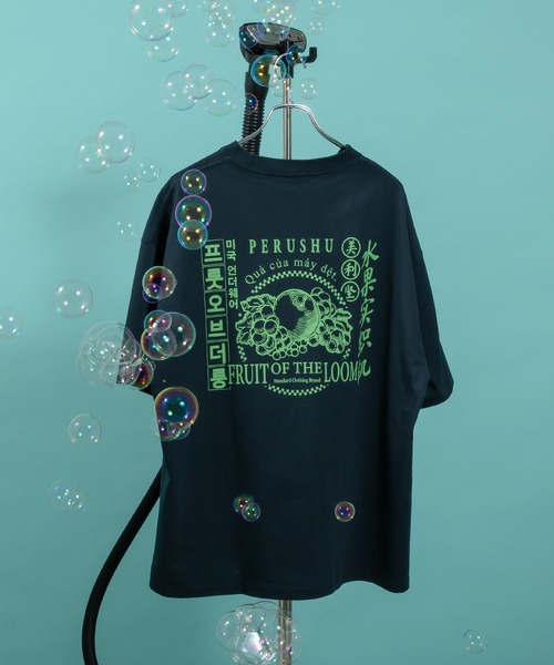 Perushu tシャツ × fruit of the loom コラボTシャツ メンズ