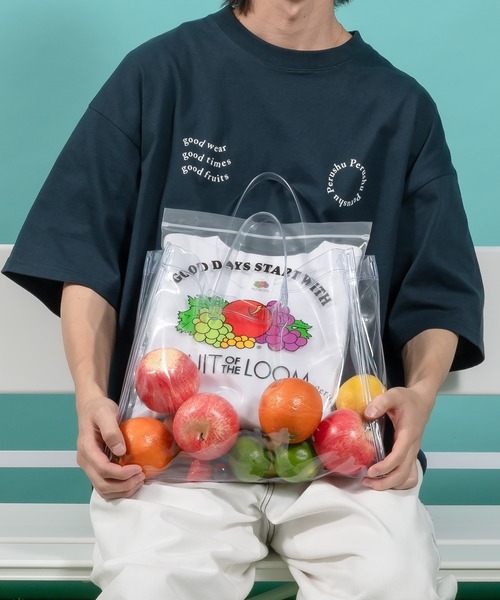 Perushu tシャツ × fruit of the loom コラボTシャツ メンズ