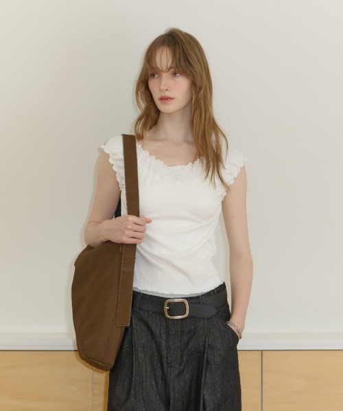 ショルダーバッグ・ポシェット CALYPSO BIG SUEDE SHOULDER BAG GIUNON ショルダーバッグ バッグ 2way suede shoulder bag