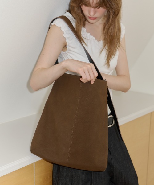 GIUNON ショルダーバッグ バッグ 2way suede shoulder bag