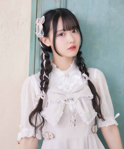 ROJITA ジャンパースカート リボンデザインジャンスカ