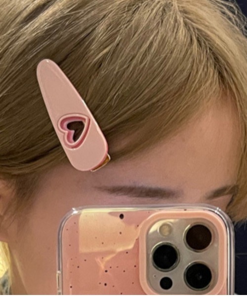 MASHIRO ヘアクリップ 「MASHIRO」平成レトロハートヘアクリップ