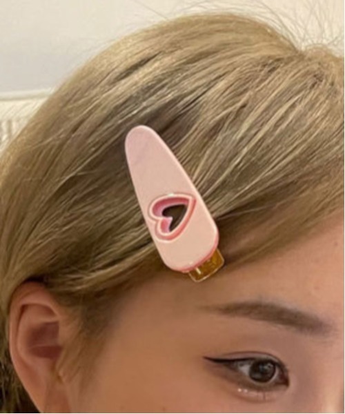 MASHIRO ヘアクリップ 「MASHIRO」平成レトロハートヘアクリップ