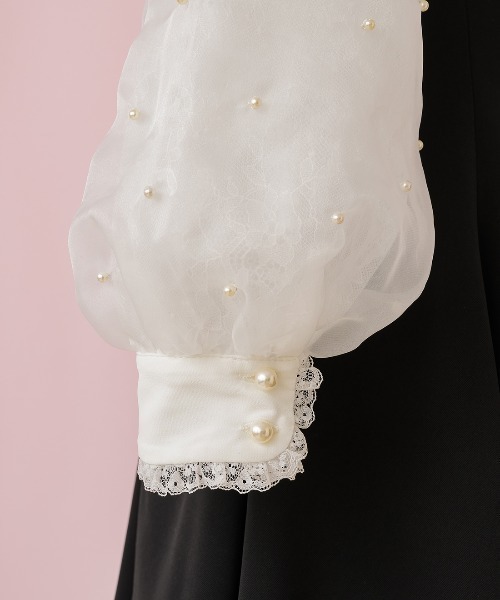 ワンピース Lacy millefeuille frill collar ワンピース レディース 