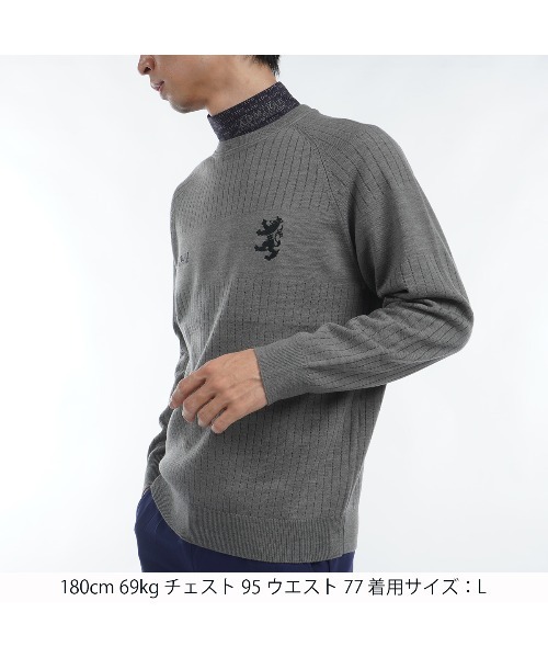 アドミラル｜Admiral メンズ ビッグランパント クルーネックセーター Lサ Admiral Golf セーター ニット ビックランパント クルーネック