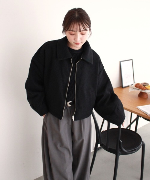 Reurie'(レウリィ) Wジップショートブルゾン Reurie'（レウリィ）の「オリジナルWジップショートブルゾン / 長袖