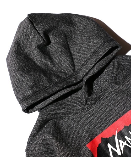 パーカー NANGA/ナンガ ECO HYBRID BOX LOGO KIDS SWEAT HOODIEエコハイブリットボックスロゴフーディキッズの画像