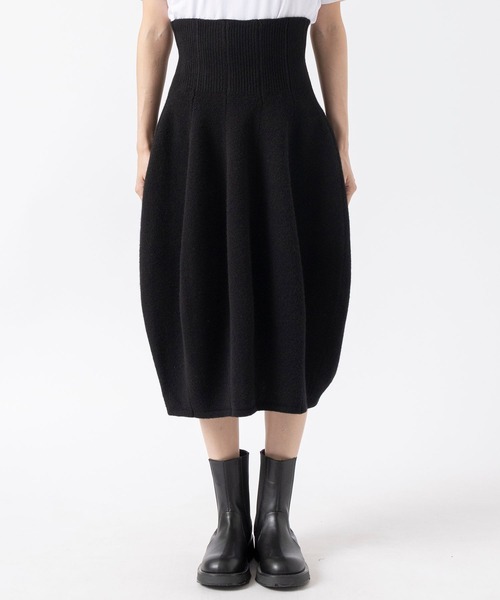 【新品】rubia wear Bella Skirt  ニットスカート S￼ プリーツ風フレアーニットスカート - ベルーナ【公式】