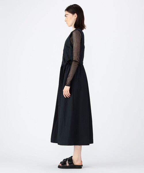 CABaN ネイビー ノースリーブ ロングワンピース（ショップバッグ付き）