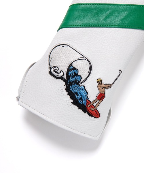 ゴルフ EMBROIDERY LEATHER CLUB COVER2 メンズ レディース