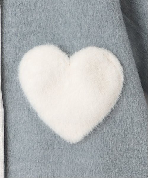 ステンカラーコート コート ファー衿ハートポケットコート キッズ 子供服 女の子 | petit main | 12