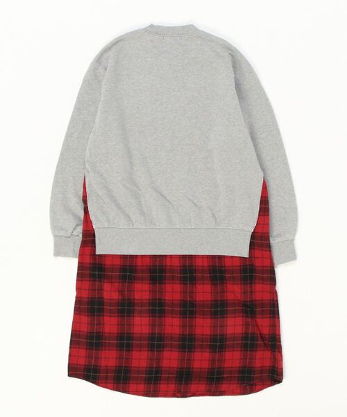 HYSTERIC GLAMOUR」 ドッキングワンピース FREE グレー レディース 