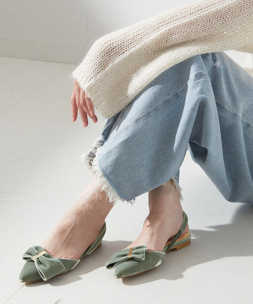 海外限定スパイク販売 HEWN 「HEWN」 フラットサンダル 38 ブラック レディース 靴