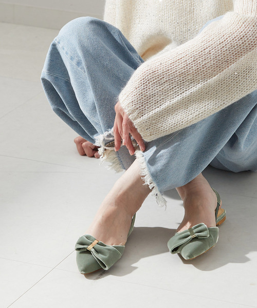 HEWN 38 サンダル　ミュール hewn サンダル ミュール 38 Pointrd strap mules
