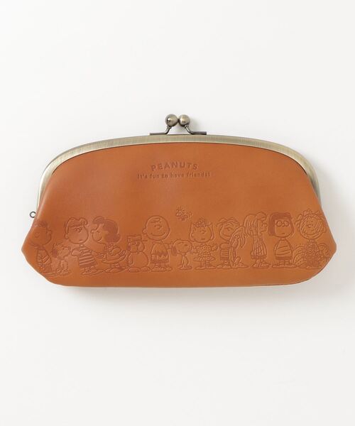 ブラウンレザー ハンドバッグと財布セット　スヌーピー SNOOPY LEATHER COLLECTION | スヌーピーレザーコレクション