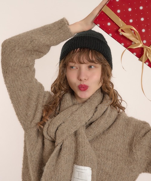 CHAMULA フード付きニット グレー系 新品タグ付き Lサイズ CHAMULA