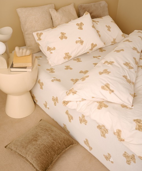 ジェラートピケ　シングル 寝具セット3点セット くま gelato pique Sleep ベッド 寝具 「Sleep」ベア柄3点セット（シングル