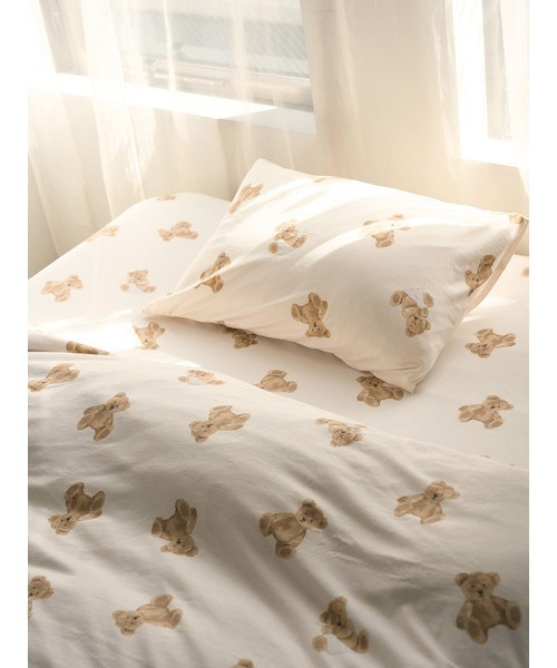 gelato pique Sleep ベッド 寝具 「Sleep」ベア柄3点セット（シングル