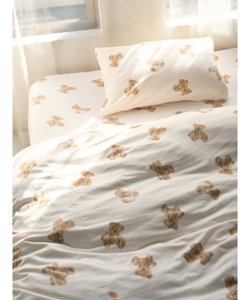 gelato pique Sleep[ジェラートピケ] ベア柄3点SETシングル gelato pique Sleep ベッド 寝具 「Sleep」ベア柄3点セット（シングル