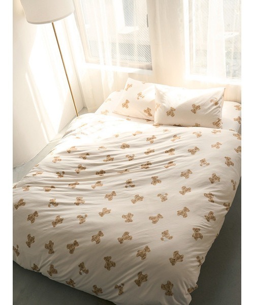 gelato pique Sleep ベッド 寝具 「Sleep」ベア柄3点セット（シングル