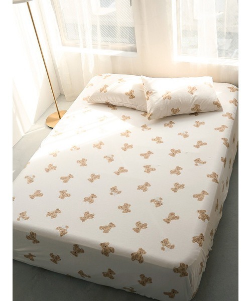 gelato pique Sleep ベッド 寝具 「Sleep」ベア柄3点セット（シングル