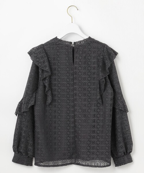 ANY SIS（エニィスィス） ブラウス シャツ 「洗える」ラッフルレース