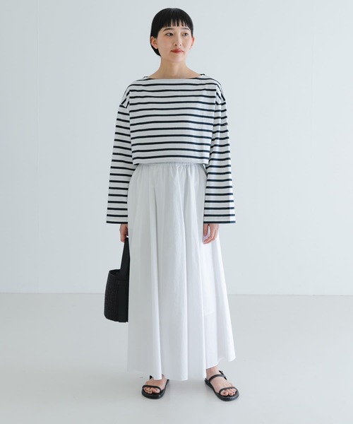 tシャツ 「別注」Le minor×UR　Border cropped T-shirts レディース 別注』Le minor×UR Border cropped T-shirts[UWA4-124170F-A