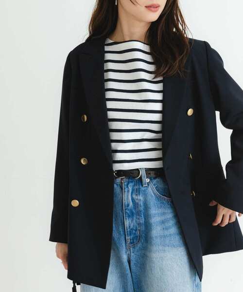 tシャツ 「別注」Le minor×UR　Border cropped T-shirts レディース 別注』Le minor×UR Border cropped T-shirts[UWA4-124170F-A