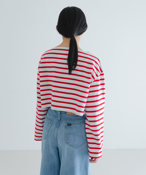 『別注』Le minor×UR　Border cropped T-shirts Le Minor tシャツ 「別注」Le minor×UR Border cropped T-shirts