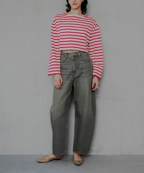 『別注』Le minor×UR　Border cropped T-shirts Le Minor tシャツ 「別注」Le minor×UR Border cropped T-shirts