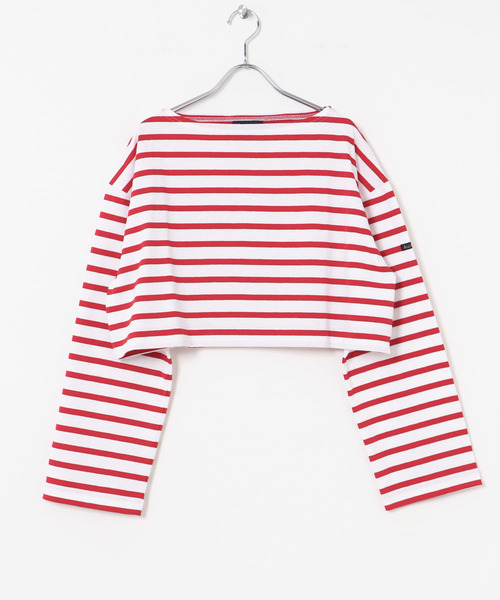 Le Minor tシャツ 「別注」Le minor×UR Border cropped T-shirts