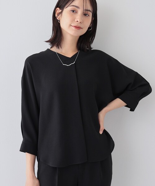 ブラウス シャツ 「着る日傘/遮熱/UVケア」Vネックドルマンスリーブブラウス レディース